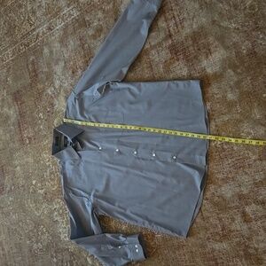 Haggar Men's Classic Gray Dress Shirt